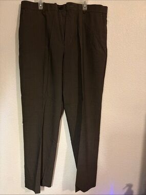 Perry Ellis Men's Brown Dress Pants